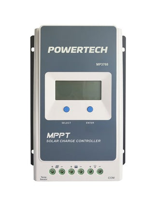 Powertech 12V/24V 30A MPPT Solar Charge Controller with LCD display for lead acid and Lithium batteries MP3768