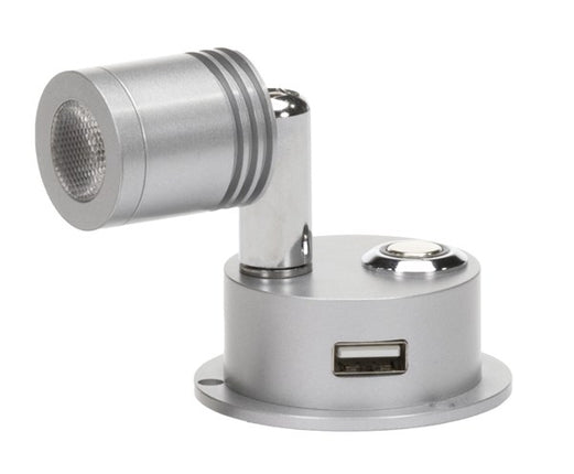 Powertech Reading Light Cool White 10-30DC 2.5W Silver Dimmable SL2380