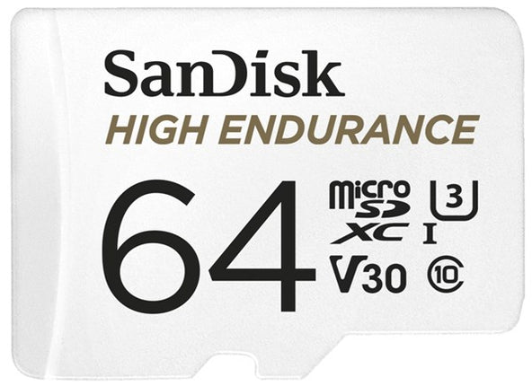 Sandisk 64GB High Endurance microSDXC Class 10, Reads 100MB/S, Writes 40MB/S XC5520