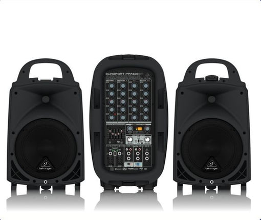 Behringer PPA500BT 500W 6-Ch Portable PA, Bluetooth, Multi-FX