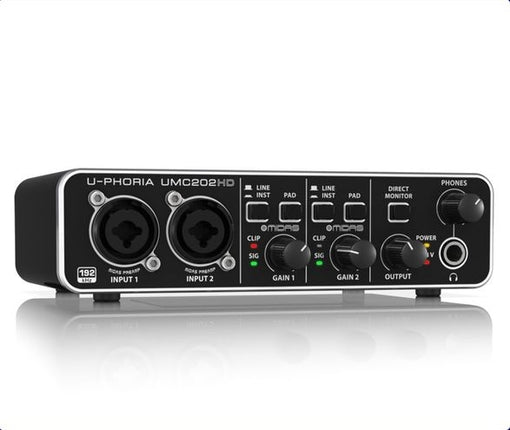 Behringer U-Phoria UMC202HD USB Audio Interface, 24-Bit/192 kHz