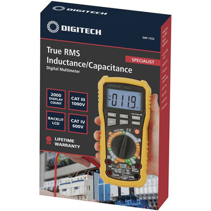 Digitech True RMS Inductance/Capacitance Digital Multi Meter QM1552