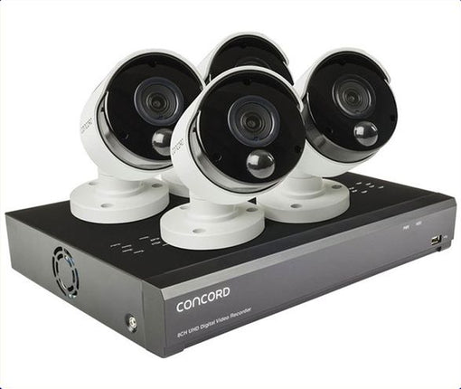 Concord 8 Channel 4K DVR Package - 4x4K Cameras QV5200 CDK8848P-A