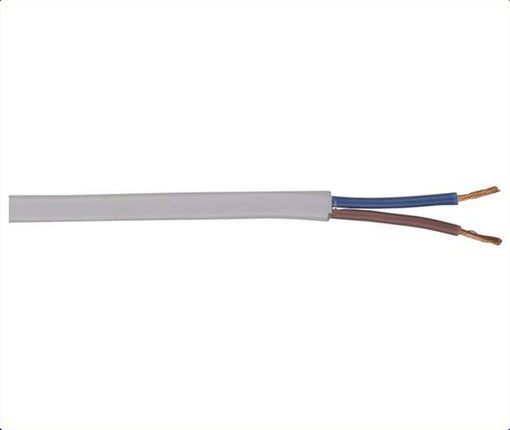 Figure 8 White AC Mains Cable, 100m Roll WB1560