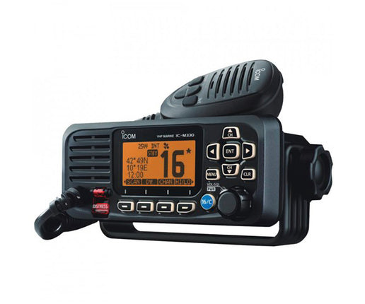 Icom IC-M330GE Compact VHF Marine Transceiver, GPS Receiver MDC734 IC-M330GE-B