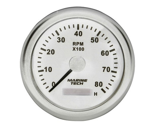 Tachometer, 0-8000 RPM, 10cm, White Background, MGG112
