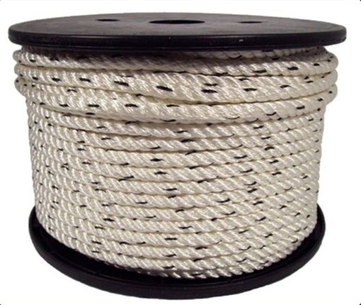 Nylon 3 Strand Rope,12mm,3400kg Breaking Strain,100m Roll TRA120