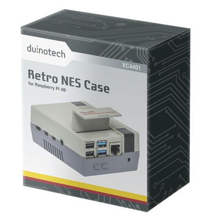 Duinotech Retro NES Gaming Case for Raspberry Pi 4  XC4401