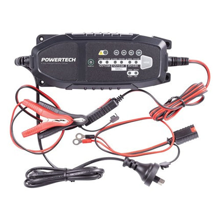 6/12VDC 3.8A 8-Step Intelligent Lead Acid and Lithium Battery Charger  MB3904