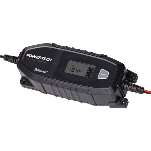 Powertech 6/12VDC 4A 8-Step Bluetooth® Intelligent Lead Acid and Lithium Battery Charger  MB3906