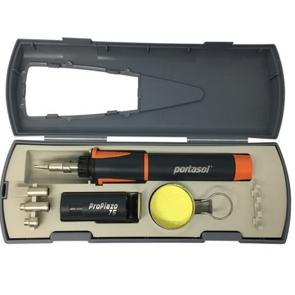 Portasol ProPiezo75 Kit Gas Soldering Iron 15-75W TS1318 PP-1K Made in Ireland