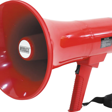 Redback Alert Evacuation Megaphone 25W (35W Max) Red Rechargeable