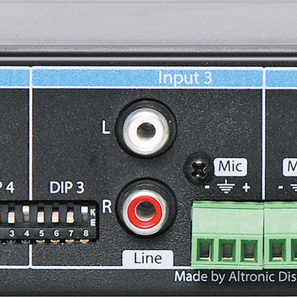 Redback 4 Channel Public Address Mixer, Bass, Treble A4422