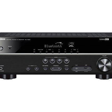 Yamaha RX-V385 5.1 Channel AV Receiver with Bluetooth, Black A2776C
