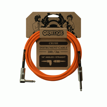 ORANGE CA035 CRUSH 10FT GUITAR CABLE ANGLED JACK