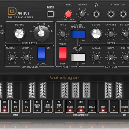 BEHRINGER D MINI PORTABLE LEGENDARY SYNTH