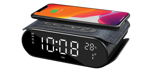 Wireless QI Charging Radio Alarm Clock