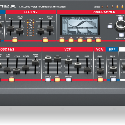 DEEPMIND 12XD TRUE ANALOG 12-VOICE POLYPHONIC SYNTH DTOP