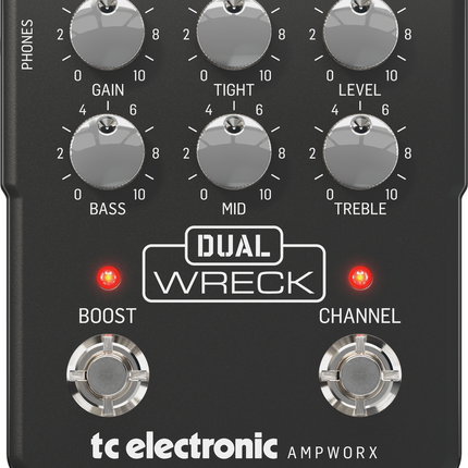 TC ELECTRONIC DUAL WRECK DUAL CH GTR PREAMP PEDAL