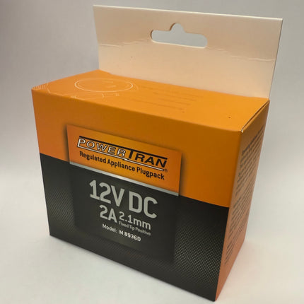 Powertran 12V DC 2A Appliance Power Supply Adapter M8936D