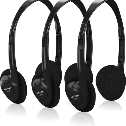 BEHRINGER HO66 BUDGET 3-PACK HEADPHONES