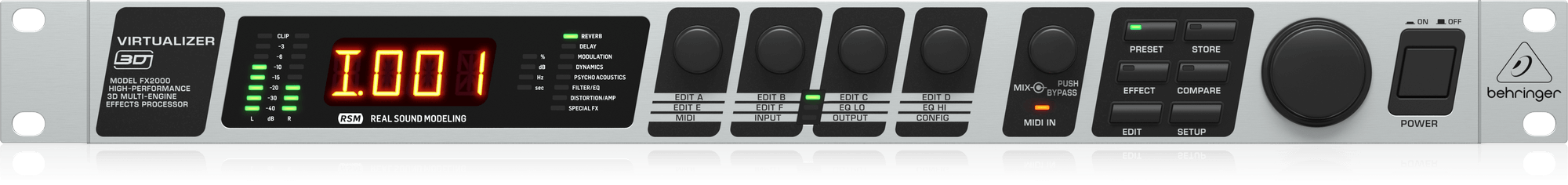 Behringer Virtual BEHRINGER VIRTUALIZER 3D FX2000 EFFECTS – ZAPLY - High Voltage Shopping