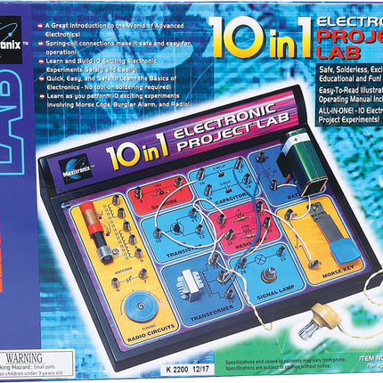 Maxitronix 10 In 1 Electronics Lab Kit