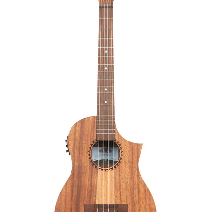 Teak Tri-Top Baritone Ukulele w/ Cutaway & EQ KA-TK-B-CE