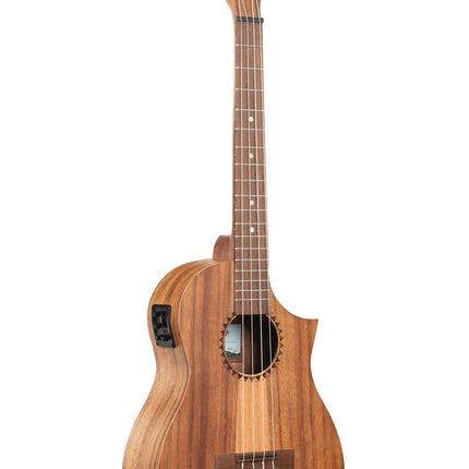 Teak Tri-Top Baritone Ukulele w/ Cutaway & EQ KA-TK-B-CE