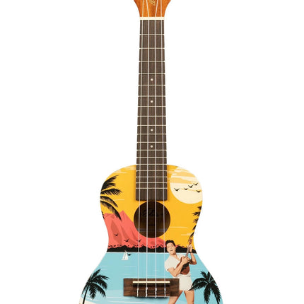 KALA-LTP-C-EBH Elvis BLUE HAWAII Concert Signature Series LEARN TO PLAY ELVIS CONCERT UKULELE STARTER KIT