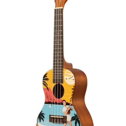 KALA-LTP-C-EBH Elvis BLUE HAWAII Concert Signature Series LEARN TO PLAY ELVIS CONCERT UKULELE STARTER KIT