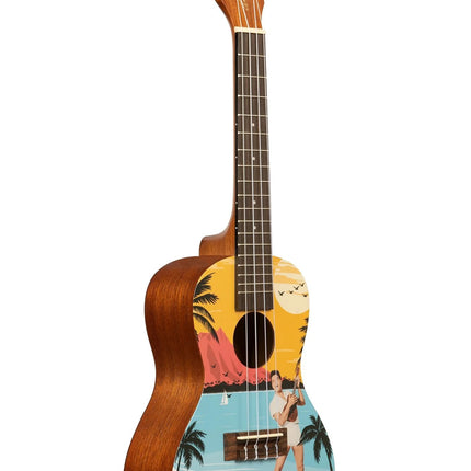 KALA-LTP-C-EBH Elvis BLUE HAWAII Concert Signature Series LEARN TO PLAY ELVIS CONCERT UKULELE STARTER KIT