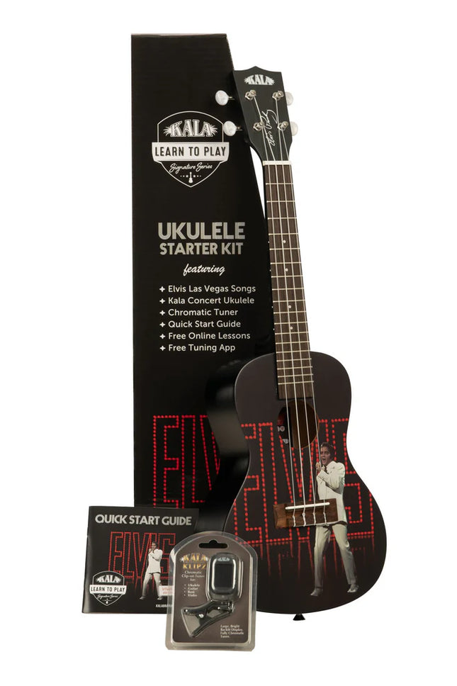 Elvis Las Vegas Concert Signature Series LEARN TO PLAY ELVIS CONCERT UKULELE STARTKALA-LTP-C-ELVER KIT