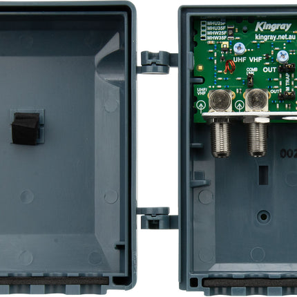 Kingray Masthead Antenna Amplifier UHF/VHF F Type