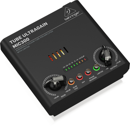 BEHRINGER MIC300 TUBE PREAMP WITH LIMITER