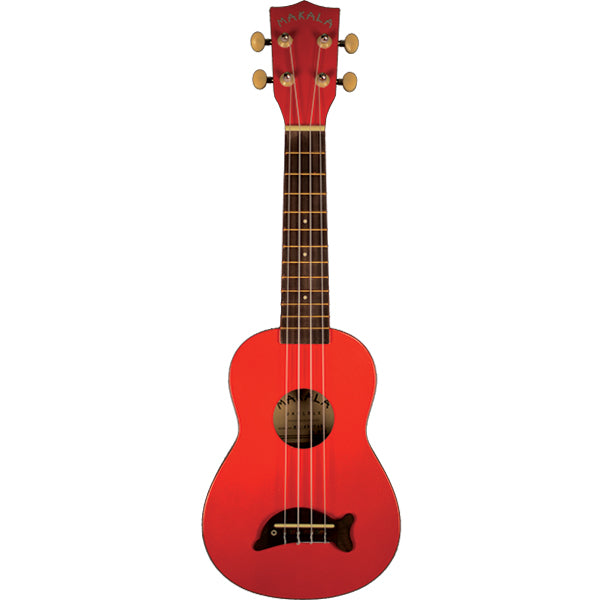 Makala Dolphin Soprano Ukulele - Red MK-SD/RD