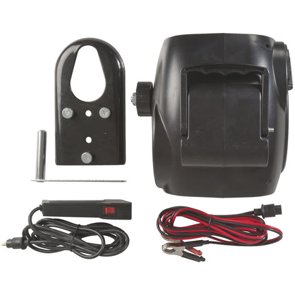 12 Volt 1.6 Tonne Trailer Winch, Steel Cable MTI110