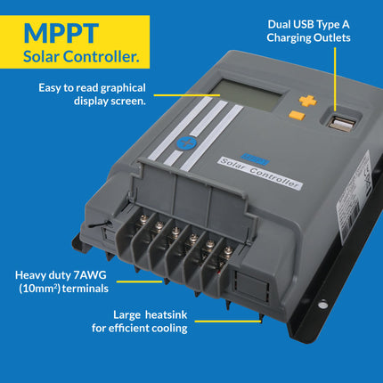 Powerhouse 12/24V MPPT Solar Charge Controller 40A