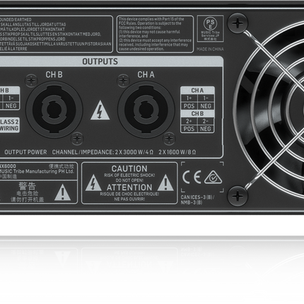 BEHRINGER NX6000 POWER AMPLIFIER W/SMARTSENSE