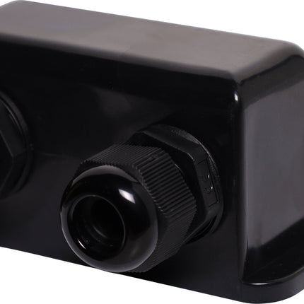 Dual Gland Solar Cabling Entry Point - Black
