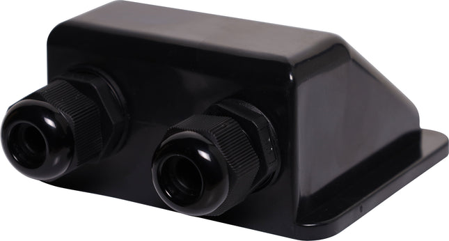 Dual Gland Solar Cabling Entry Point - Black