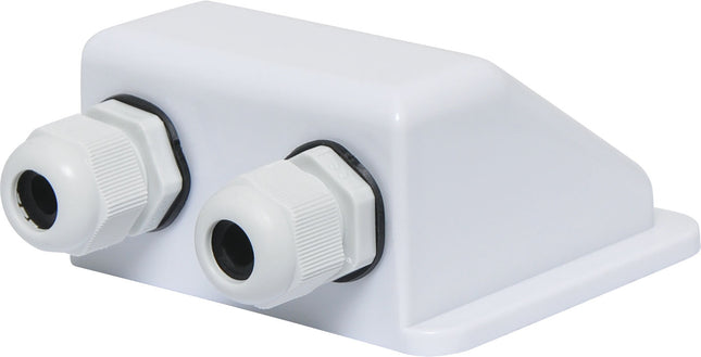 Dual Gland Solar Cabling Entry Point - White
