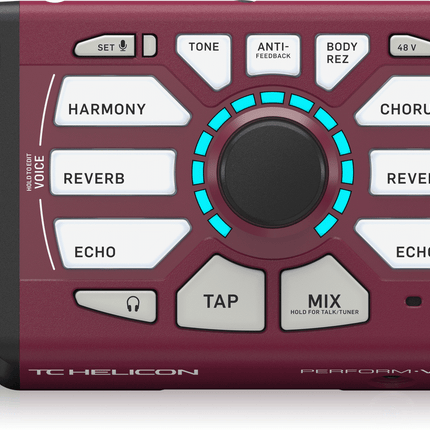 TC Helicon Perform-VG Burgundy – Vocal & Acoustic Guitar Processor