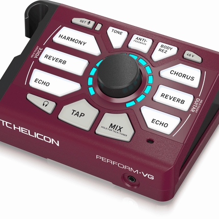 TC Helicon Perform-VG Burgundy – Vocal & Acoustic Guitar Processor