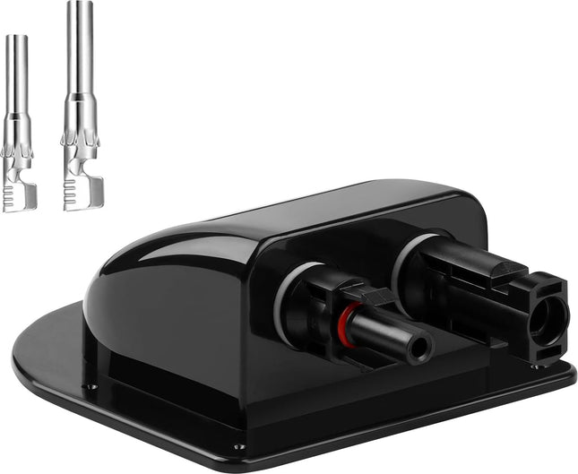 Dual MC-4 Solar Cabling Entry Point - Black