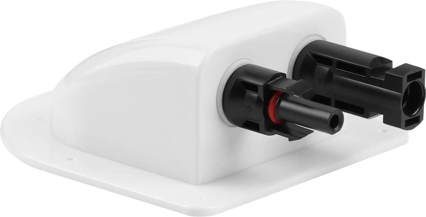 Dual MC-4 Solar Cabling Entry Point - White