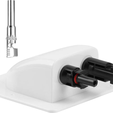 Dual MC-4 Solar Cabling Entry Point - White