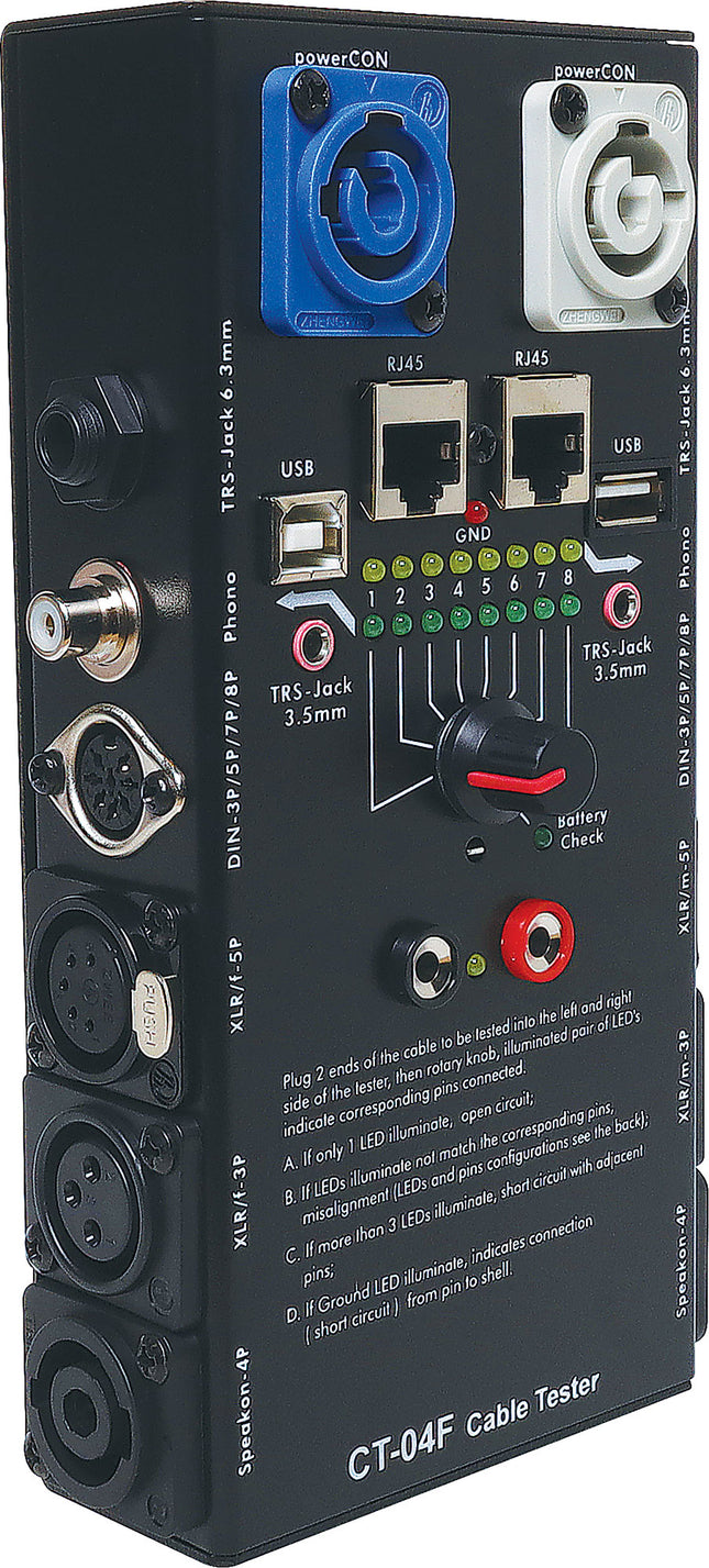 Audio/Video Cable Tester 13 Way