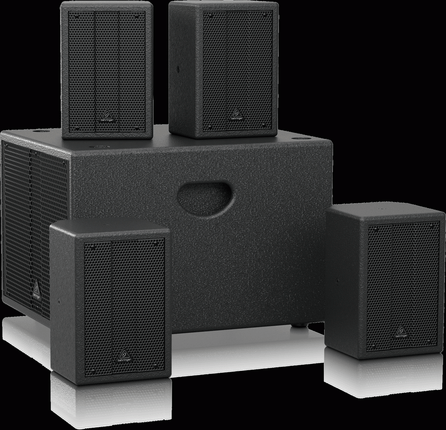 BEHRINGER SAT 1004 PA BUNDLE 8" SUB W/ 4 X 4" SPKR