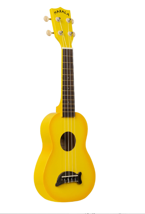 Yellow Burst Soprano Dolphin Ukulele